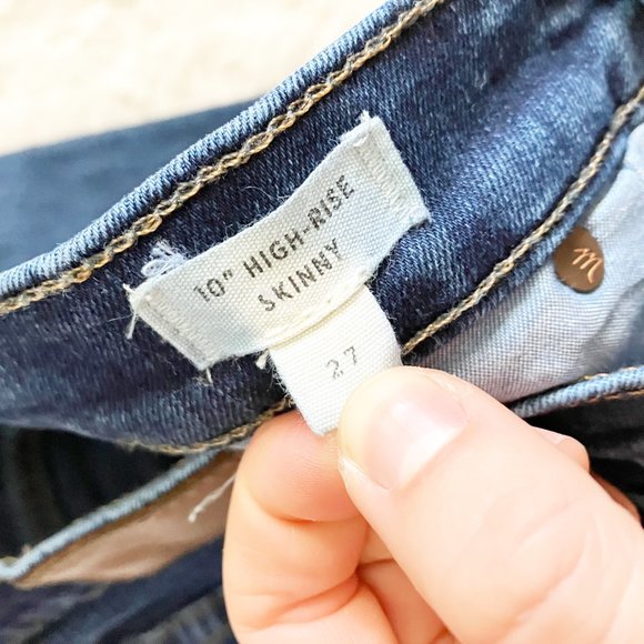 Madewell 10 inch high rise skinny size 27 - Picture 5 of 11